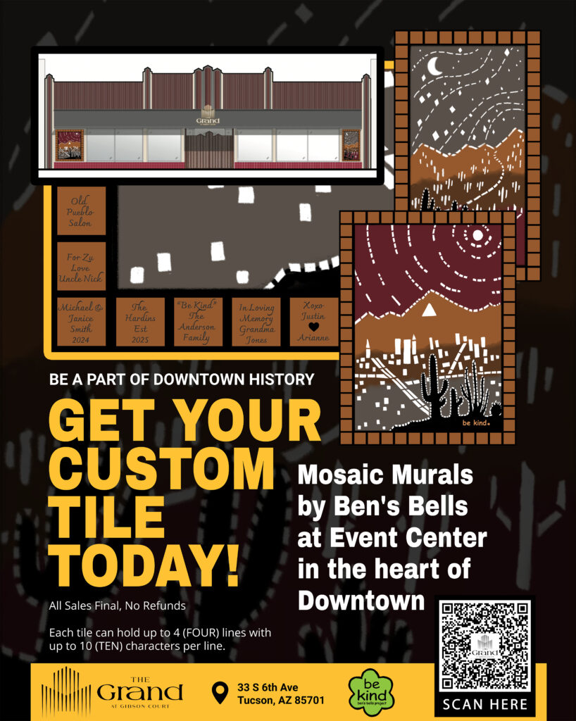 Mosaic Murals by Ben's Bells at Event Center in the heart of Downtown