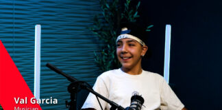 Val Garcia, a young musician and artist, sits in Show Source Studios for an interview with Life Along the Streetcar host Tom Heath, discussing his journey from visual art to music.